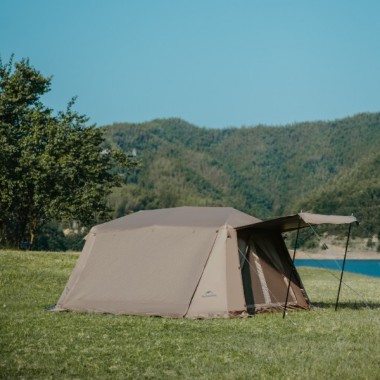 Палатка NATUREHIKE Village 13 Automatic, 4-6 местн., коричневая