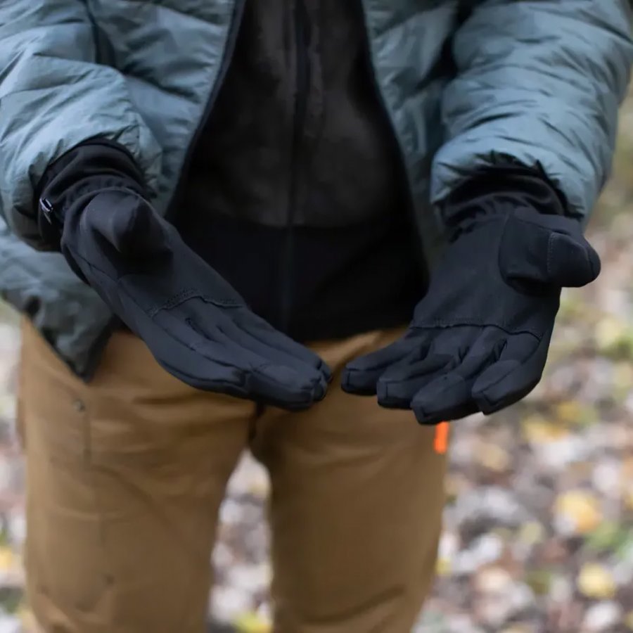 Tramp перчатки Softshell (черный, L)