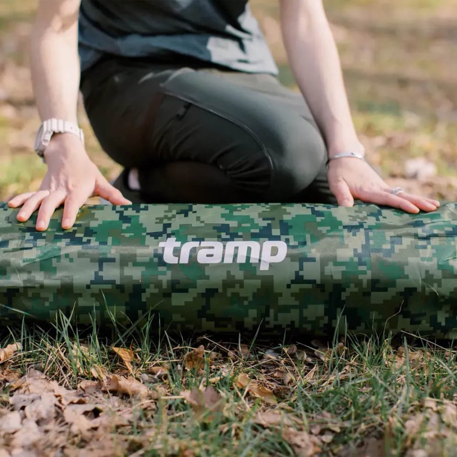 Tramp ковер самонадувающийся Connect Camo 5 cm (185*65*5 см)