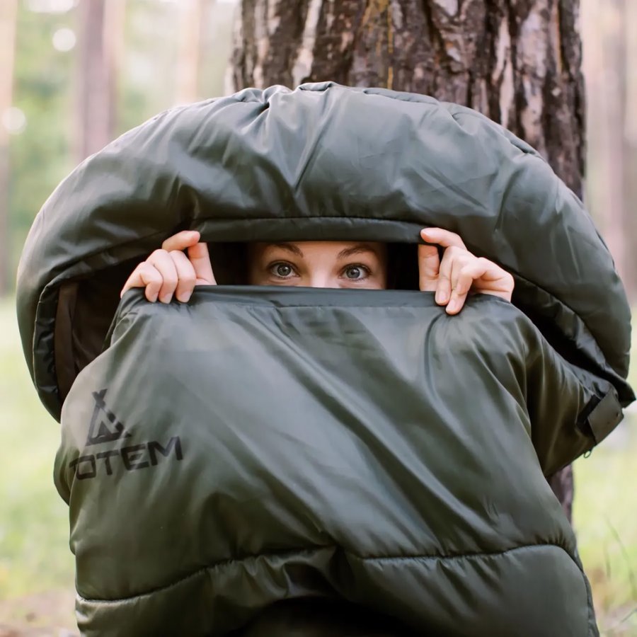 Totem мешок спальный Hunter XXL (левый, олива)