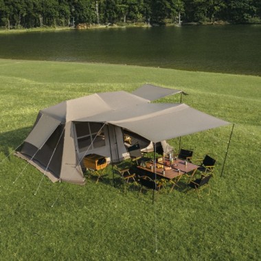 Палатка NATUREHIKE Village 13 Automatic, 4-6 местн., коричневая