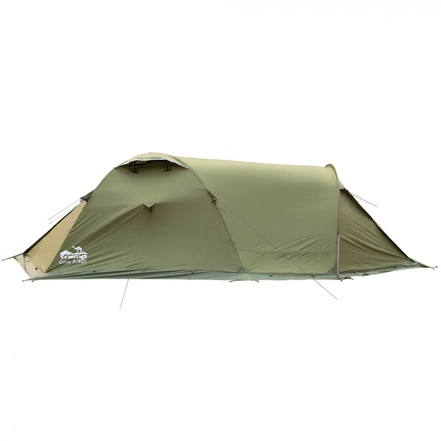 Экспедиционная палатка Tramp Cave 3 (V2) (Зеленый), TRT-21-green