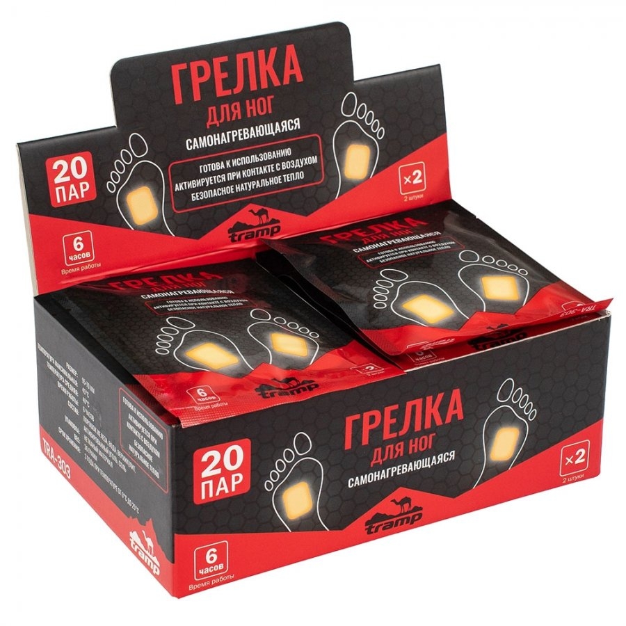 Tramp грелка для ног (шоубокс 20 пар) (95*70мм (20 пар))