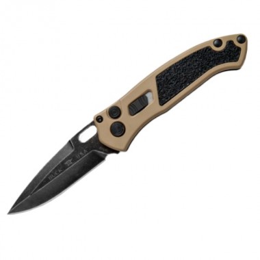 Нож складной BUCK 898 Impact Automatic, Aluminum Coyote Tan, S30V клинок черн. P 7,9 см