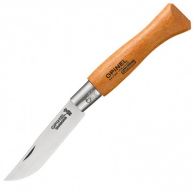 НОЖ OPINEL СЕРИИ TRADITION №06, КЛИНОК 7СМ., УГЛЕРОДИСТАЯ СТАЛЬ, РУКОЯТЬ - БУК (12 ШТ./УП.)