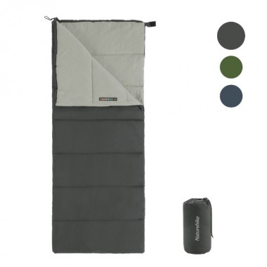 Спальный мешок NATUREHIKE F150 Envelop Cotton, 75х190см (голубой/зеленый/серый)