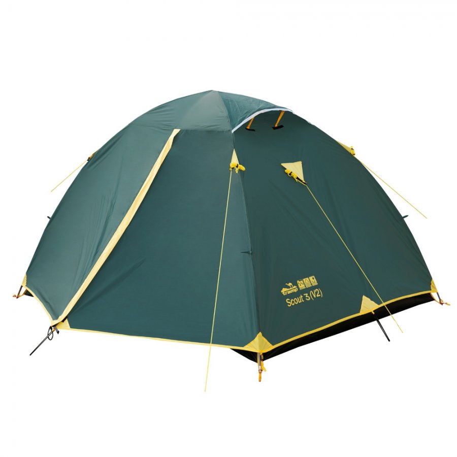 Tramp палатка Scout 3  (V2) (зеленый)