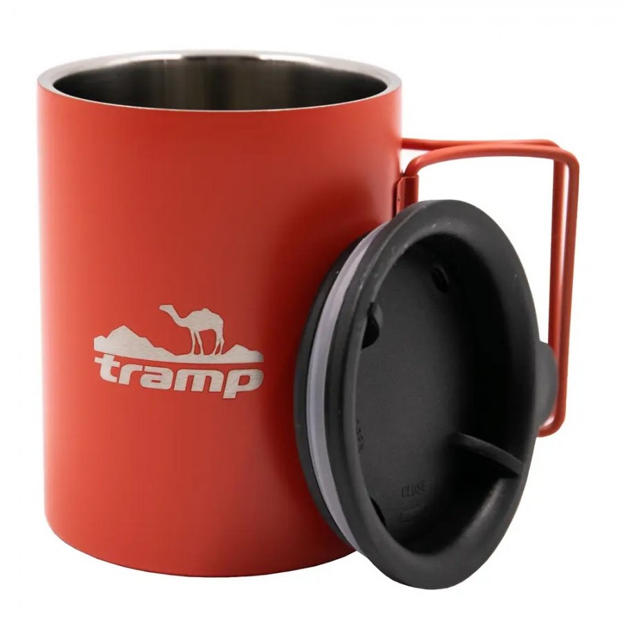 Tramp термокружка со складными ручками и поилкой TRC-137.17 (терракотовый)