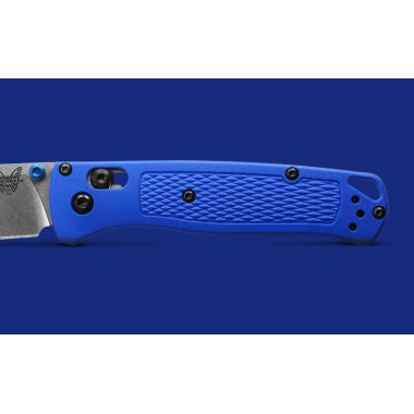 Нож складной BENCHMADE Bugout, Grivory Blue, S30V клинок P 8,2 см