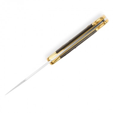 Нож складной BUCK 110 Auto, Wood Ebony/Brass, 420HC клинок P 9,5 см