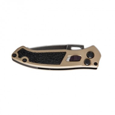 Нож складной BUCK 898 Impact Automatic, Aluminum Coyote Tan, S30V клинок черн. P 7,9 см