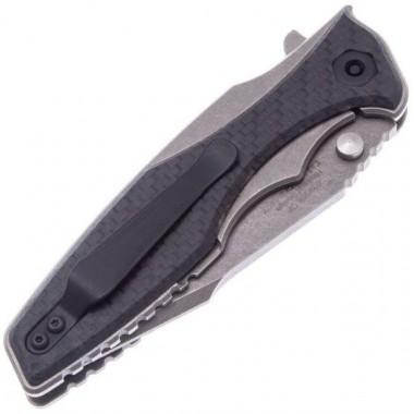 Нож складной ZERO TOLERANCE 0393GLCF, Carbon Black, CPM 20CV клинок P 8,9 см