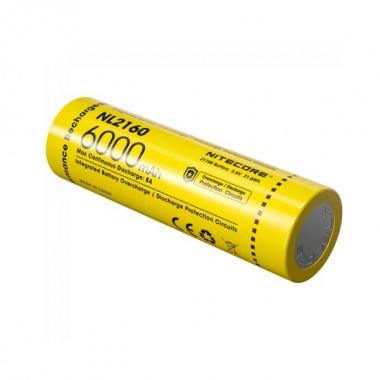 Аккумулятор NITECORE NL2160 (21700 3.6v 6000mAh 21,6 Втч)