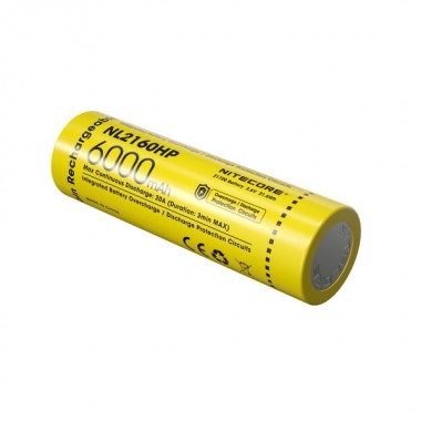 Аккумулятор NITECORE NL2160HP (21700 3.6v 6000mAh 21,6 Втч 20A)