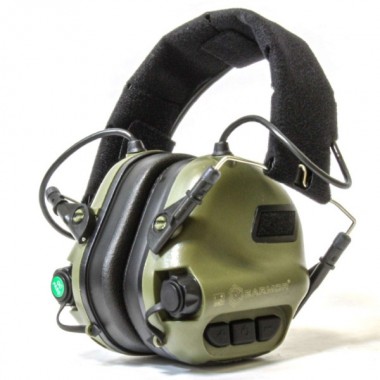 Наушники активные EARMOR M31-FG, зеленые