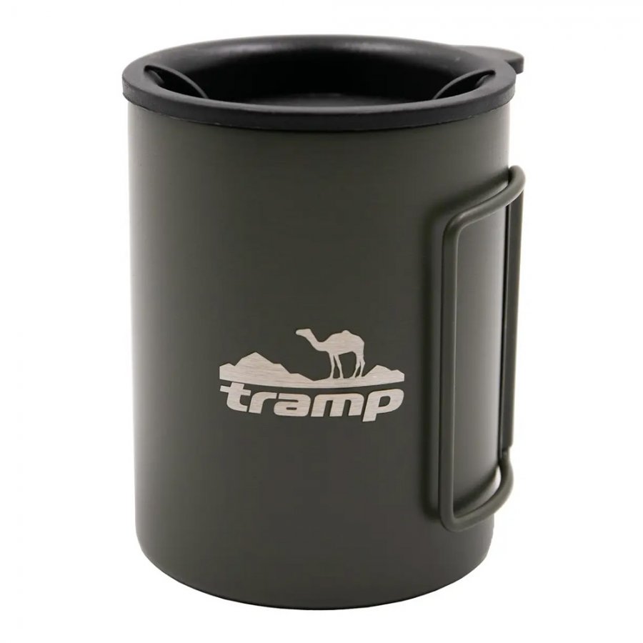 Tramp термокружка со складными ручками и поилкой TRC-137.12 (оливковый)