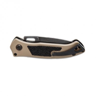 Нож складной BUCK 898 Impact Automatic, Aluminum Coyote Tan, S30V клинок черн. P 7,9 см