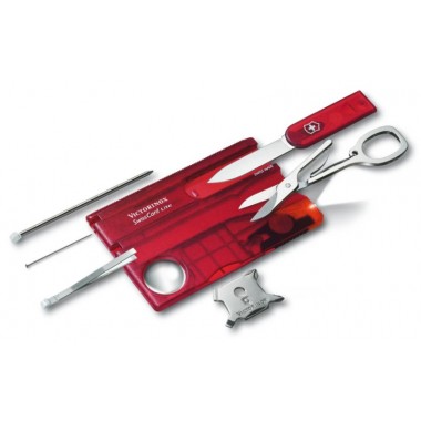 Швейцарская карточка Victorinox SwissCard Lite (0.7300.T), красная