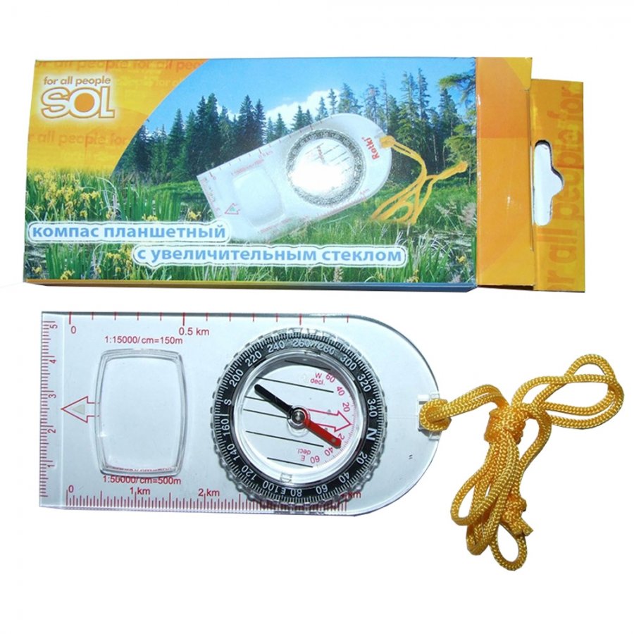 Tramp Lite Компас планшетный с увеличительным  стеклом  (d=4,7 см)