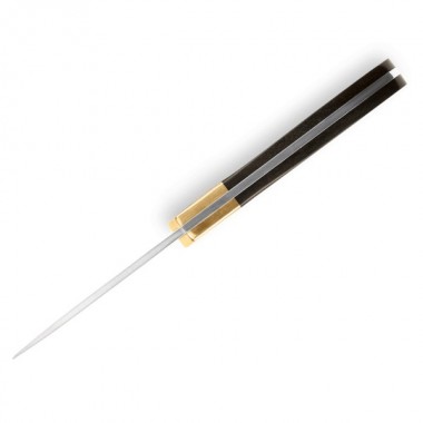 Нож BUCK 113 Ranger Skinner, Wood EbonyBrass, 420HC клинок P 7,9 см
