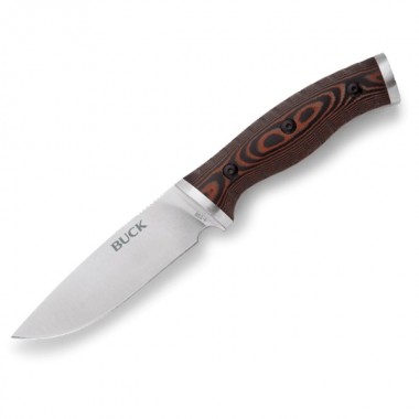 Нож BUCK 853 Small Selkirk, Micarta Brown/Black, 420HC клинок P 10,1 см