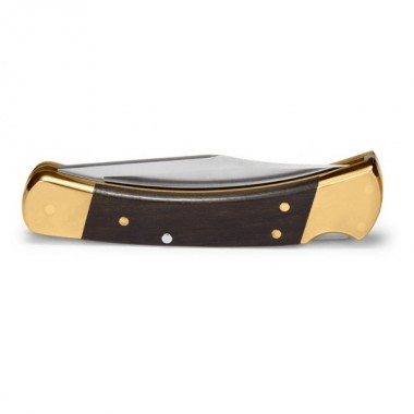 Нож складной BUCK 110 Auto, Wood Ebony/Brass, 420HC клинок P 9,5 см