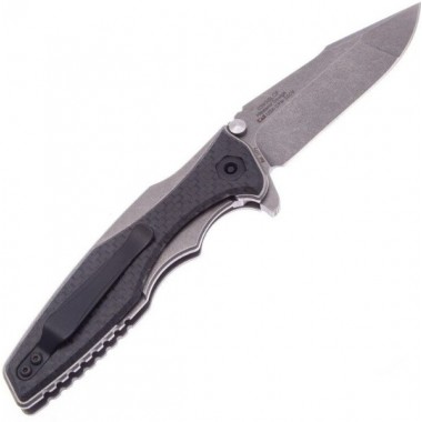 Нож складной ZERO TOLERANCE 0393GLCF, Carbon Black, CPM 20CV клинок P 8,9 см