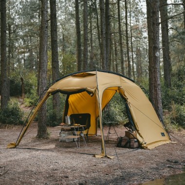 Палатка NATUREHIKE Dune 7.6, 1 спальня + 1 комната, песочная