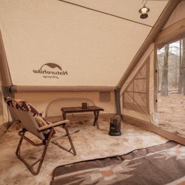 Палатка NATUREHIKE Gen Air 6.3, 2-4 местная, песочная