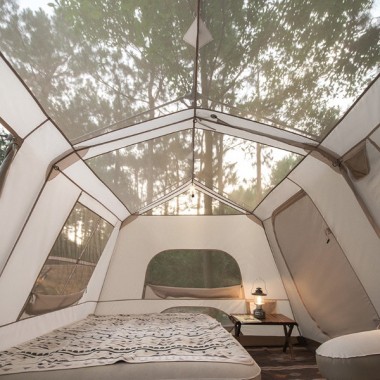 Палатка NATUREHIKE Village 13 Automatic, 4-6 местн., коричневая