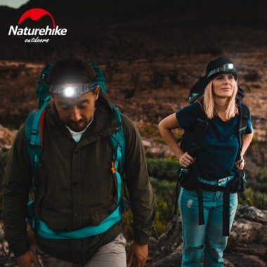 Фонарь налобный NATUREHIKE TD-02, 150lm, оранжево-серый