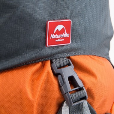 Рюкзак туристический NATUREHIKE Tanfeng, 70+5L, 75х33х27см, оранжевый