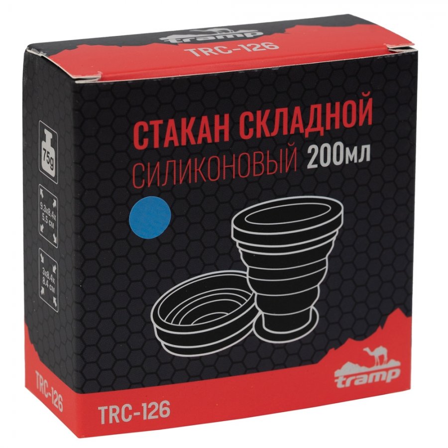 Tramp стакан силиконовый 200мл. (аквамарин)
