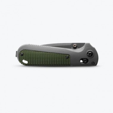 Нож складной BENCHMADE Redoubt, Grivory Green, D2 клинок черн. P 9 см