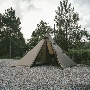 Палатка NATUREHIKE Ranch Fire Pyramid, 1-2 местная, зеленая