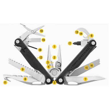 Мультитул LEATHERMAN Charge Plus, 19 инстр, 10см, чехол кожа