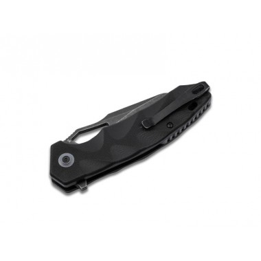 Нож складной BOKER Plus Kirke, G10 Black, Nitro-V клинок черн. P 8,6 см