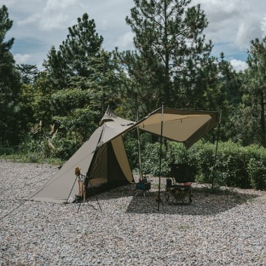 Палатка NATUREHIKE Ranch Fire Pyramid, 1-2 местная, зеленая
