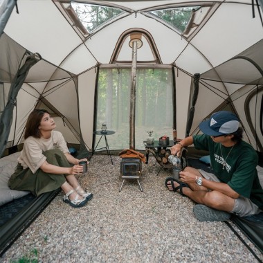 Палатка NATUREHIKE Shandi, 2 спальни+1 комната, серая