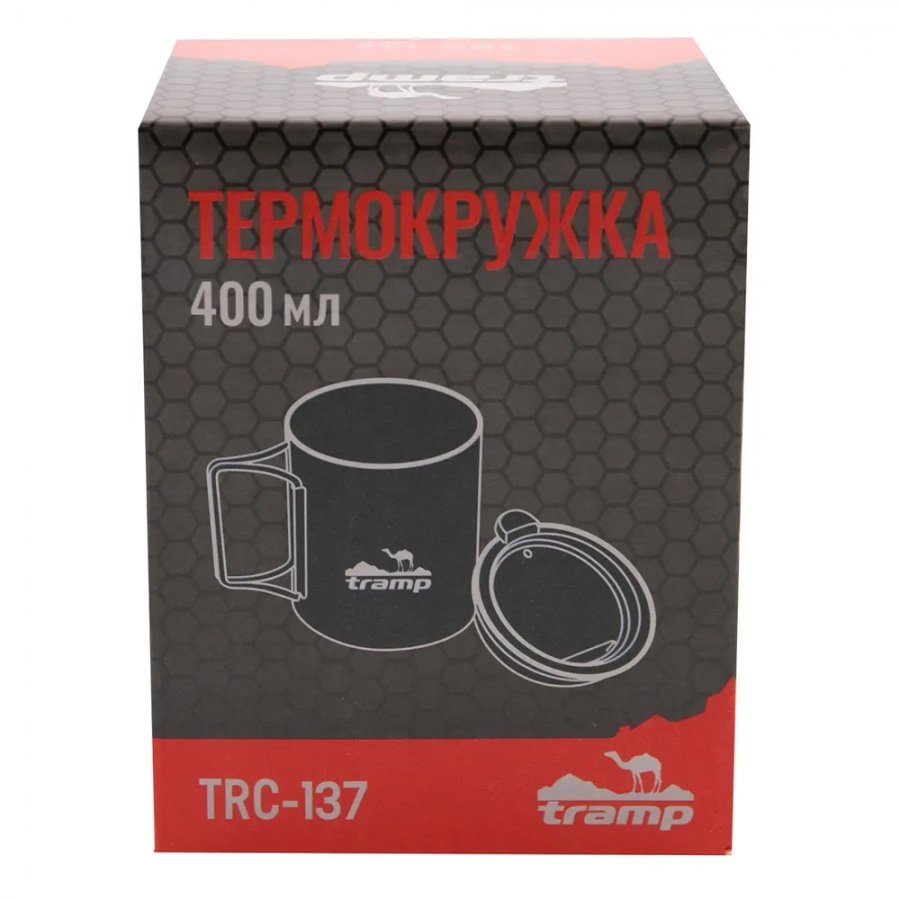 Tramp термокружка со складными ручками и поилкой TRC-137.12 (оливковый)