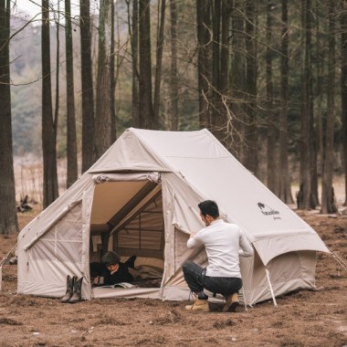 Палатка NATUREHIKE Gen Air 6.3, 2-4 местная, песочная