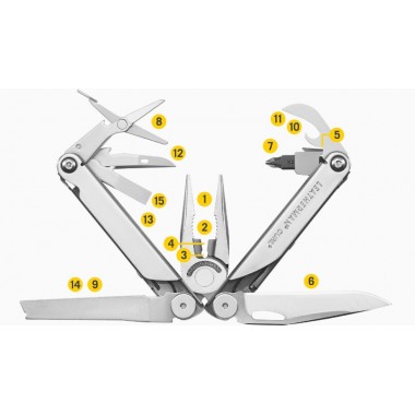 Мультитул LEATHERMAN Curl, 15 инстр, 10см, чехол нейлон
