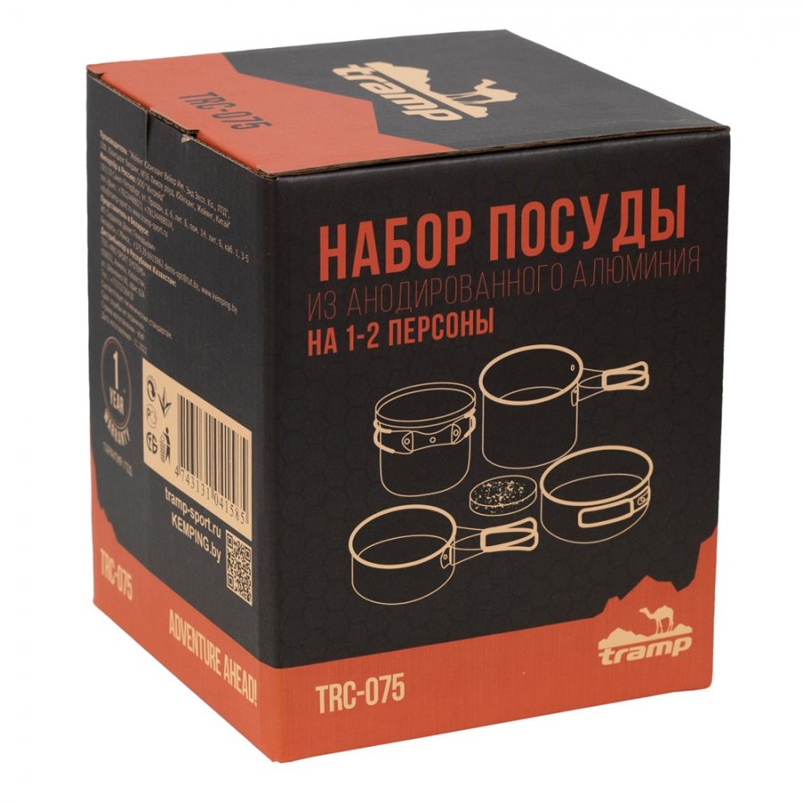 Tramp набор посуды TRC-075 (анодированный алюминий)