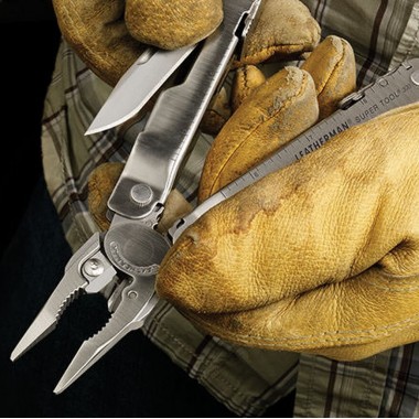 Мультитул LEATHERMAN Super Tool 300 Stainless, 19 инстр, 11,5см, чехол кожа