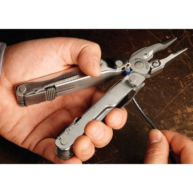 Мультитул LEATHERMAN Super Tool 300 Stainless, 19 инстр, 11,5см, чехол нейлон