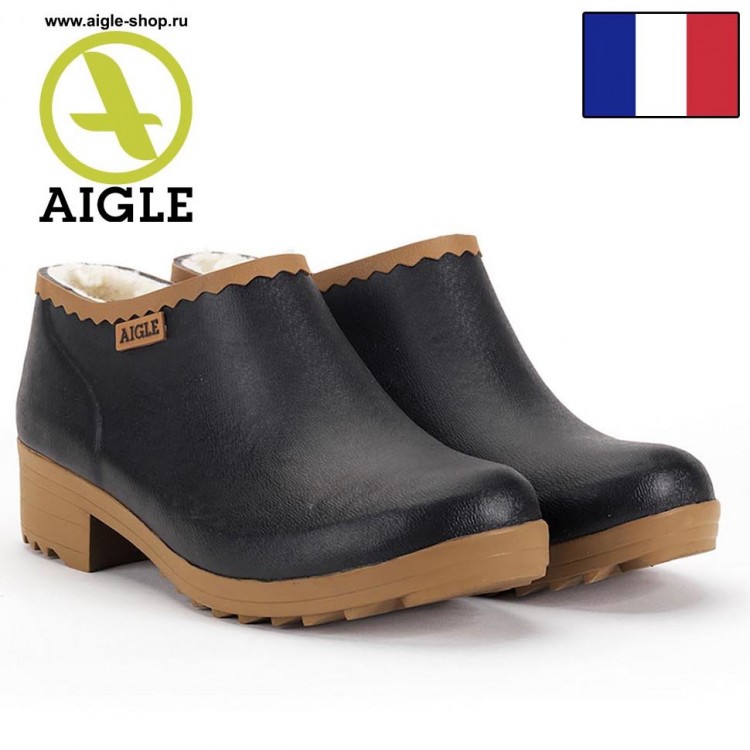 Женские калоши утепленные AIGLE Victorine Sabotin
