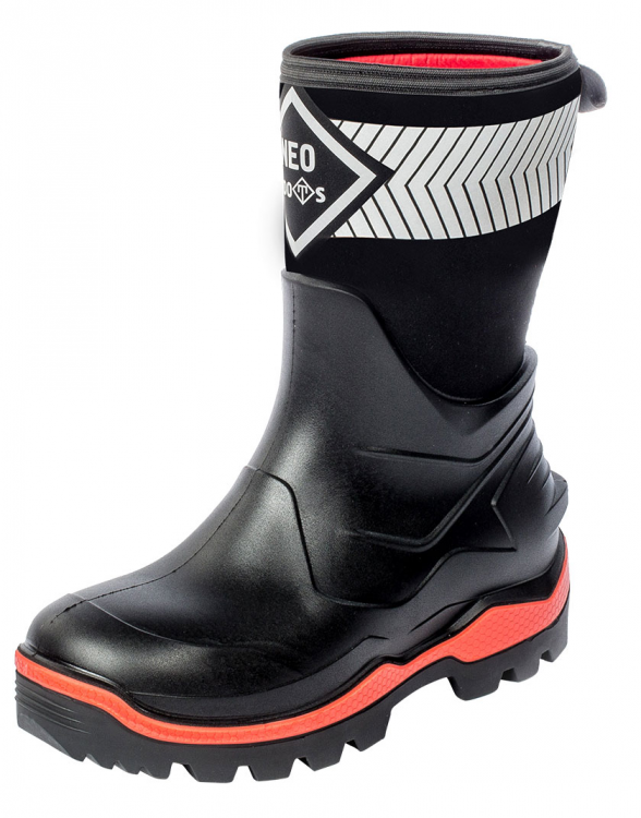 Обувь комбинированная в индустриальном стиле Neo Boots midi черный